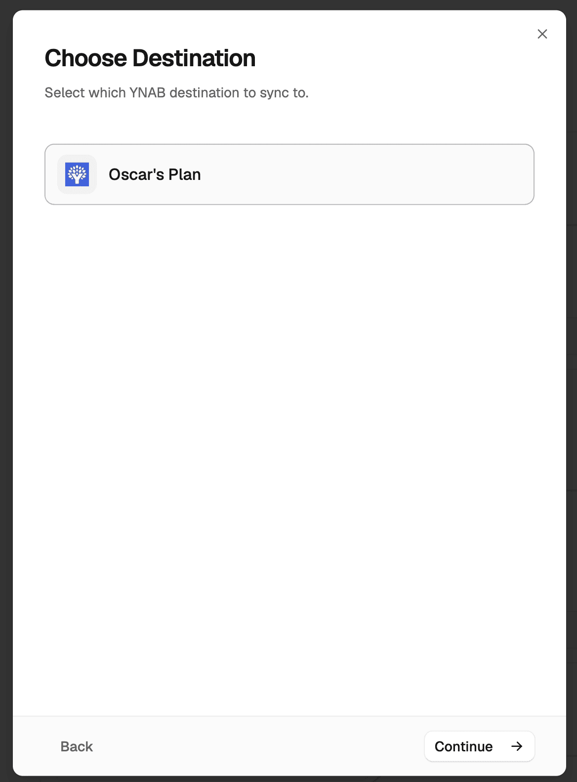 Choose your YNAB plan